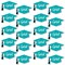 Big Dot of Happiness Teal Graduation Hat Decorations - DIY Large Party Essentials - 20 Count